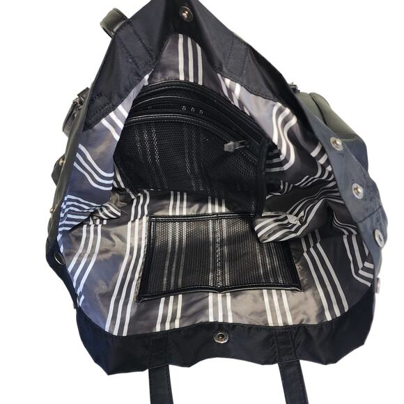 Vimmia Active Convertible Backpack Tote Bag Black Travel Zip Bottom Faux Leather - Picture 12 of 16